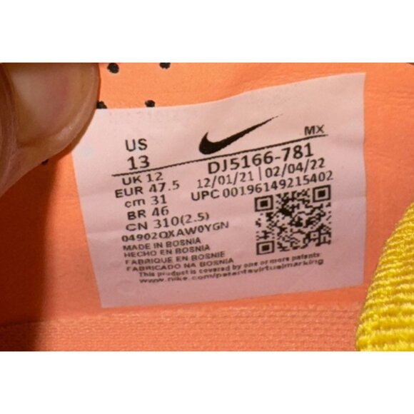 Nike Zoom Mercurial Superfly 9 Elite SG Pro AC Mens Soccer Cleats Size 13 Yellow - Picture 8 of 8